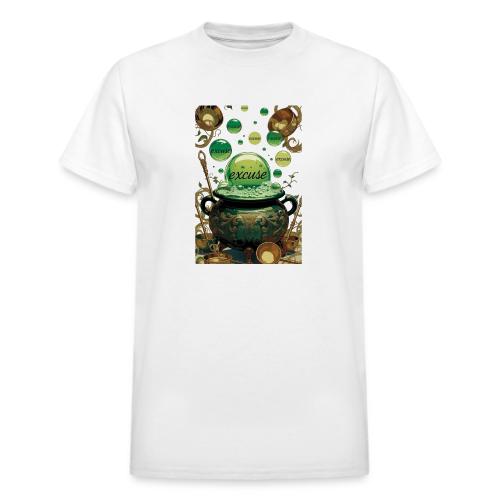 Emerald Excuses Cauldron Graphic Tee - Heavyweight Unisex T-Shirt by Gildan