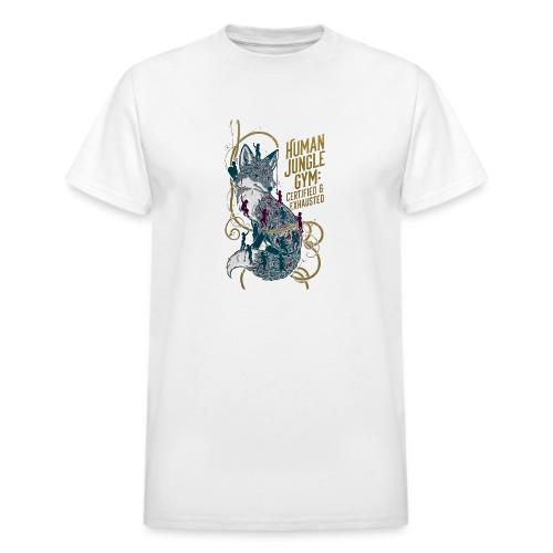 Human Jungle Gym Fox Tee - Heavyweight Unisex T-Shirt by Gildan