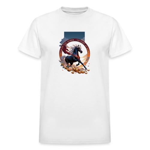 Year of the Horse Dawn T Shirt,Lunar New Year Gift - Heavyweight Unisex T-Shirt by Gildan