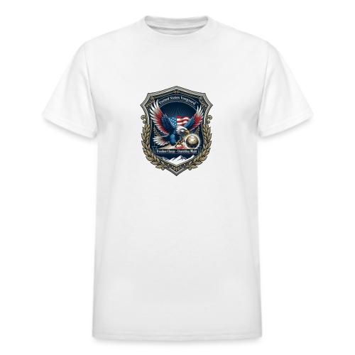 USA Eagle Vanguard T-Shirt,American Flag PrideGift - Heavyweight Unisex T-Shirt by Gildan