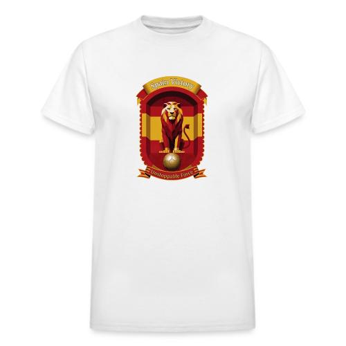Spain Lion Victory T-Shirt, Flag Pride Crest Gift - Heavyweight Unisex T-Shirt by Gildan