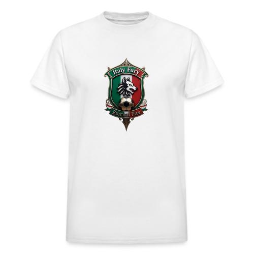 Italy heritage Wolf Fury Tee, Pride Badge Gift - Heavyweight Unisex T-Shirt by Gildan