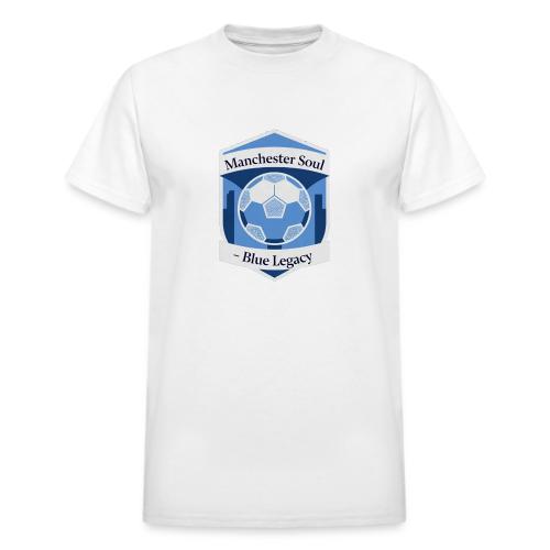 Manchester Soul Soccer City Emblem T Shirt, Gift - Heavyweight Unisex T-Shirt by Gildan