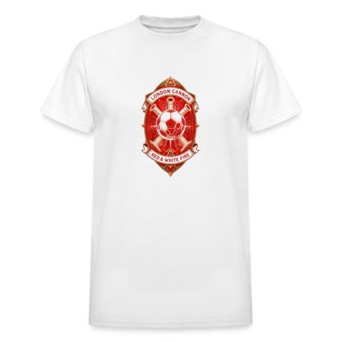 Red London Cannon T Shirt,Football City Pride Gift - Heavyweight Unisex T-Shirt by Gildan