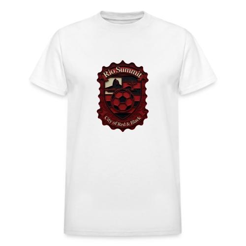 Flamengo Scarlet Summit T-Shirt, Football Gift - Heavyweight Unisex T-Shirt by Gildan