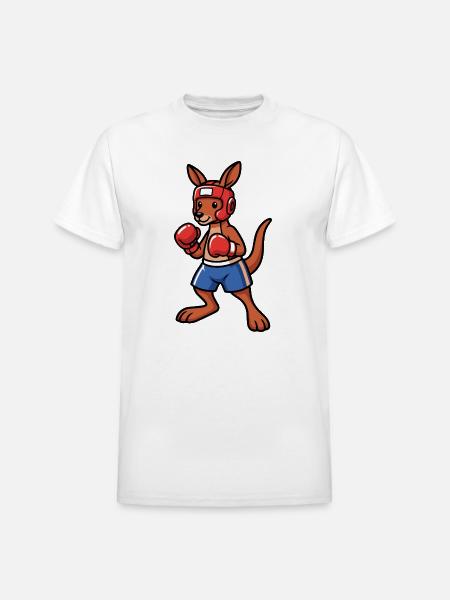 boxing kangaroo Australia - Heavyweight Unisex T-Shirt by Gildan - white
