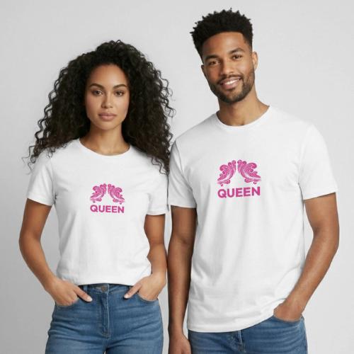 Queenlisse™ Signature Crown T-Shirt – Elegant - Heavyweight Unisex T-Shirt by Gildan
