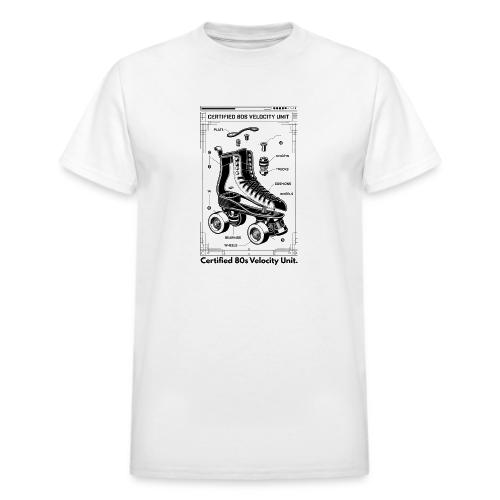 Retro Roller Skate T-Shirt - Heavyweight Unisex T-Shirt by Gildan