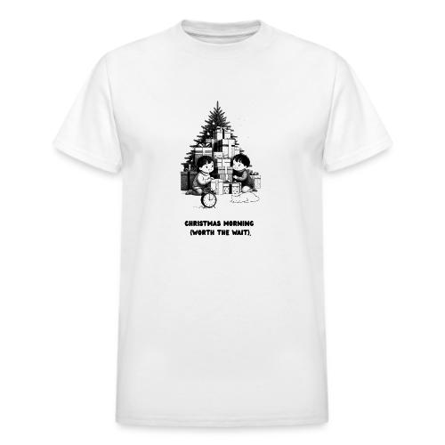 Christmas Morning T-Shirt | Minimalist Kids Gifts - Heavyweight Unisex T-Shirt by Gildan