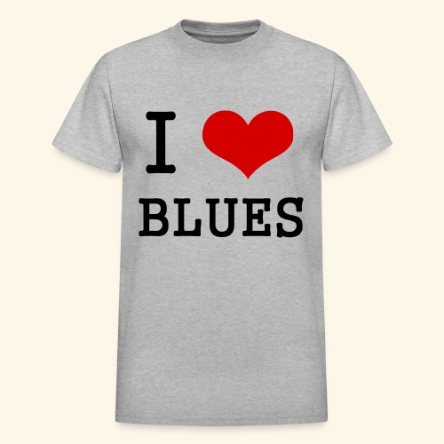 I Heart Blues - Gildan Ultra Cotton Adult T-Shirt