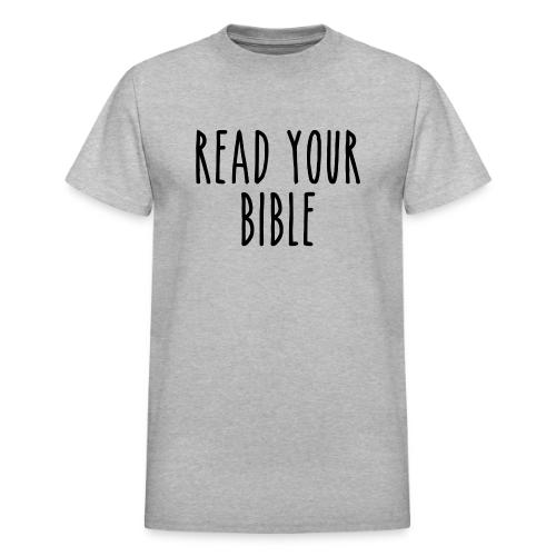 Read Your Bible - Heavyweight Unisex T-Shirt by Gildan