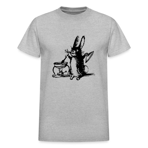 Cute Bunny Rabbit Cooking - Gildan Ultra Cotton Adult T-Shirt