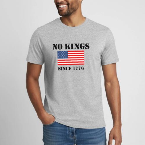 NO KINGS Since 1776 - Heavyweight Unisex T-Shirt by Gildan