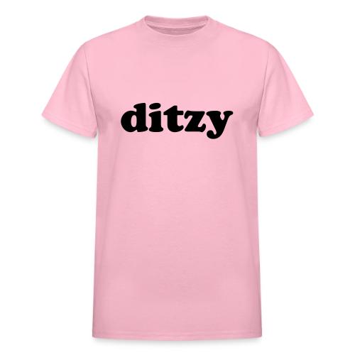 Funny Quotes - Ditzy - Heavyweight Unisex T-Shirt by Gildan