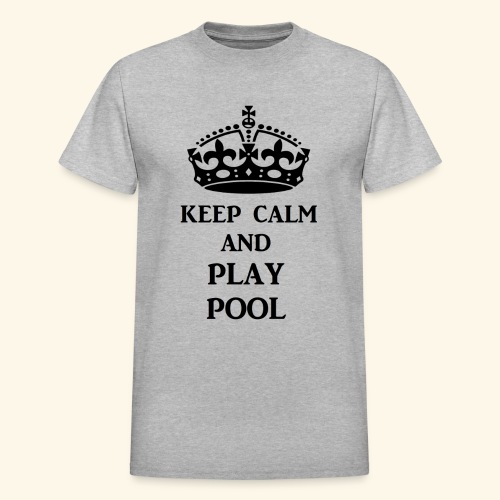 keep calm play pool blk - Gildan Ultra Cotton Adult T-Shirt