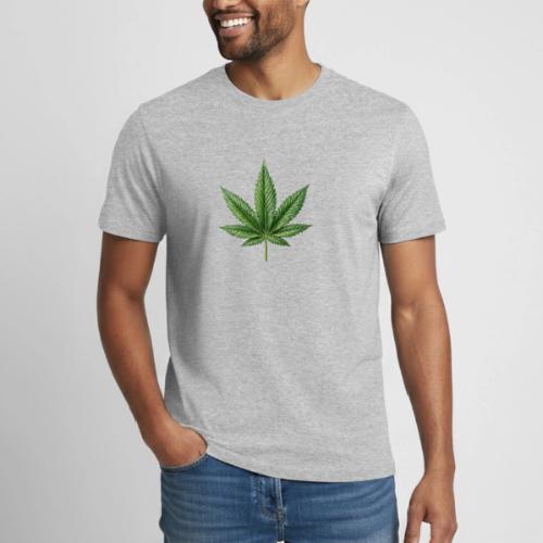 Cannabis Leaf - Heavyweight Unisex T-Shirt by Gildan