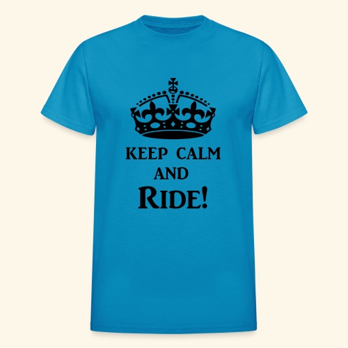 keep calm ride blk - Gildan Ultra Cotton Adult T-Shirt
