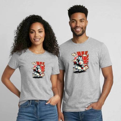 Chinese Year of the Rabbit 2023 - Heavyweight Unisex T-Shirt by Gildan