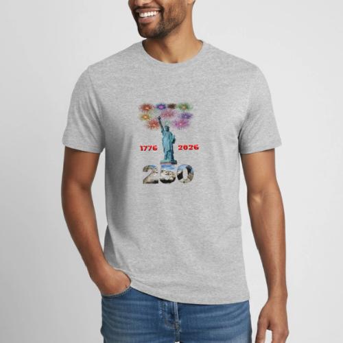1776 - 2026 | 250 Years USA | Fireworks - Heavyweight Unisex T-Shirt by Gildan