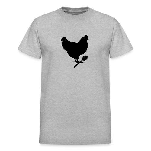 Cosmopolitan Cornbread Hen & Spoon Logo - Heavyweight Unisex T-Shirt by Gildan