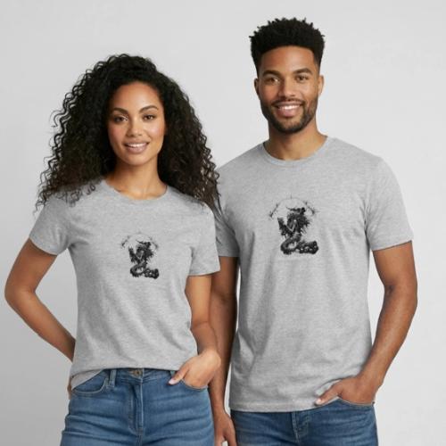 love and haunted - Heavyweight Unisex T-Shirt by Gildan