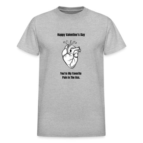I'm Glad I Swiped Right T-Shirt | Funny Valentine - Heavyweight Unisex T-Shirt by Gildan