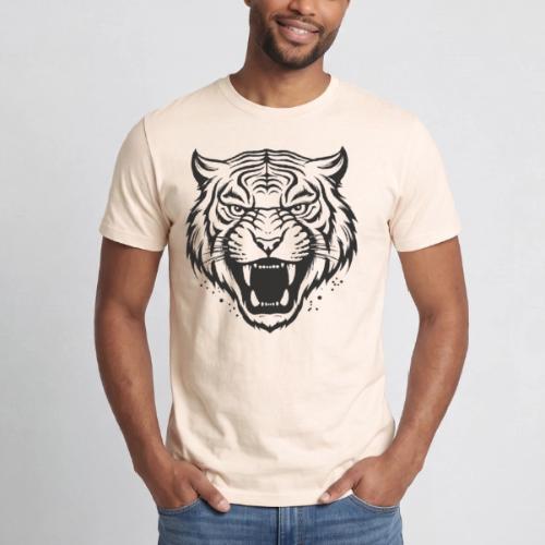Wild Tiger Fashion, the fury of the feline tiger. - Heavyweight Unisex T-Shirt by Gildan