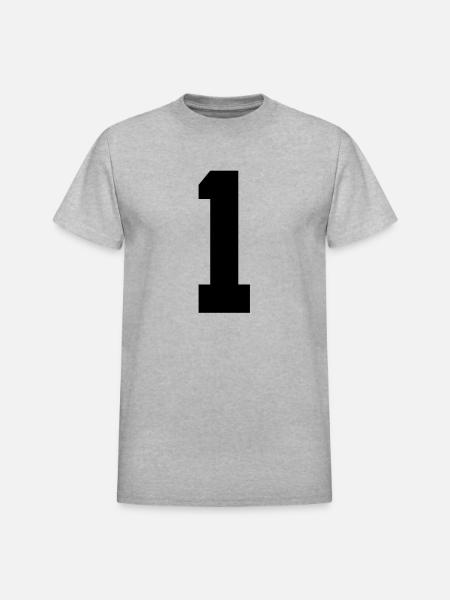 1 - Heavyweight Unisex T-Shirt by Gildan - heather gray