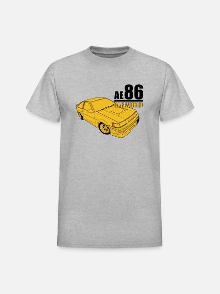 Toyota AE86 - Heavyweight Unisex T-Shirt by Gildan - heather gray