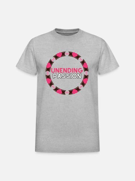 Unending Passion - Heavyweight Unisex T-Shirt by Gildan - heather gray