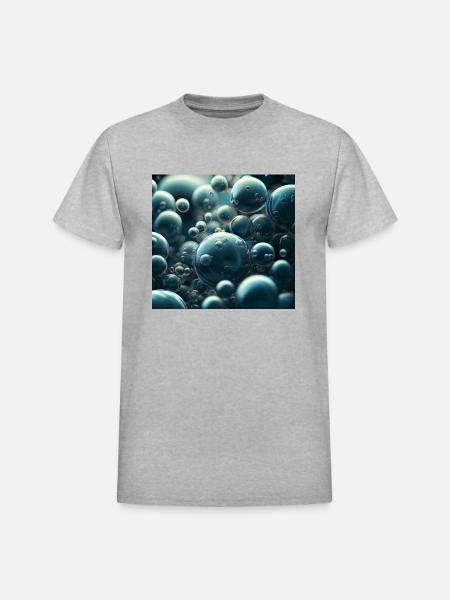 Funny bubbles - Heavyweight Unisex T-Shirt by Gildan - heather gray