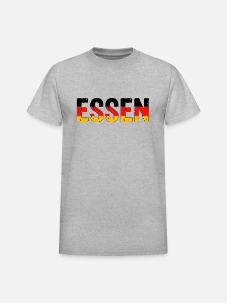 Essen Germany - Heavyweight Unisex T-Shirt by Gildan - heather gray