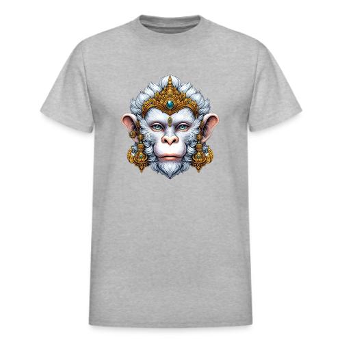 Thai Hanuman Monkey Deity Mask - Heavyweight Unisex T-Shirt by Gildan
