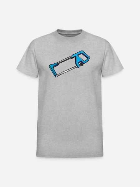 Hacksaw iron saw | Eisensäge - Heavyweight Unisex T-Shirt by Gildan - heather gray