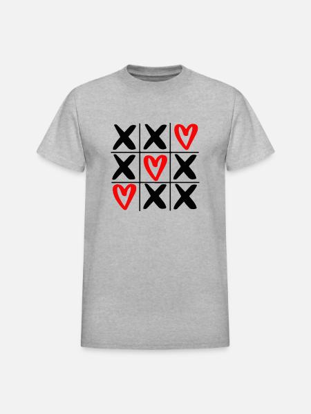 Love SOS - Heavyweight Unisex T-Shirt by Gildan - heather gray