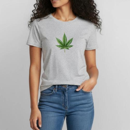 Cannabis Leaf - Heavyweight Unisex T-Shirt by Gildan