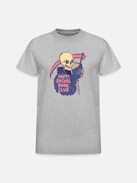 Anti Social - Heavyweight Unisex T-Shirt by Gildan - heather gray