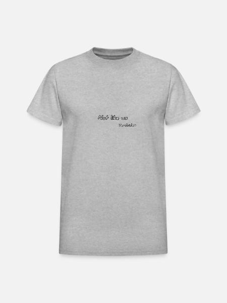 Not like us Yardside - Heavyweight Unisex T-Shirt by Gildan - heather gray