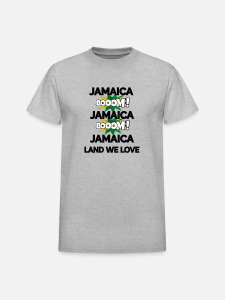Jamaica Boom v2 - Heavyweight Unisex T-Shirt by Gildan - heather gray