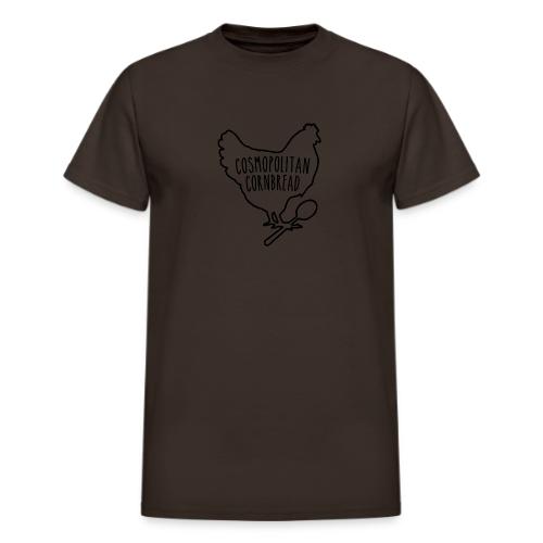 Cosmopolitan Cornbread Hen & Spoon Logo - Heavyweight Unisex T-Shirt by Gildan