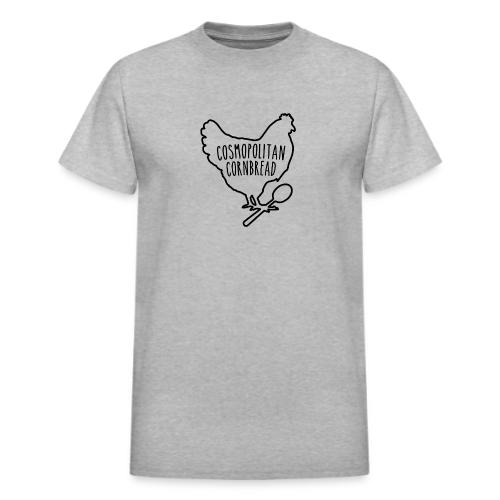 Cosmopolitan Cornbread Hen & Spoon Logo - Heavyweight Unisex T-Shirt by Gildan