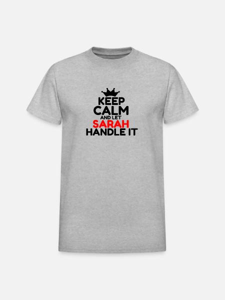 SARAH - Heavyweight Unisex T-Shirt by Gildan - heather gray