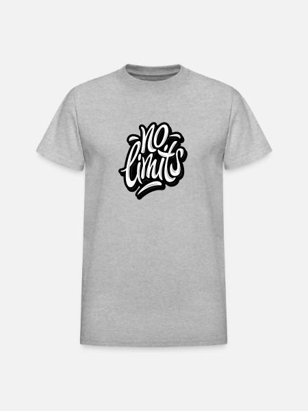 No limits - Heavyweight Unisex T-Shirt by Gildan - heather gray