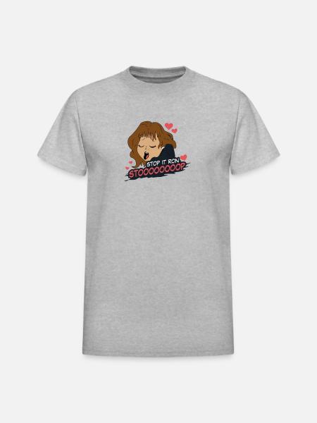 Stop It Ron - Heavyweight Unisex T-Shirt by Gildan - heather gray