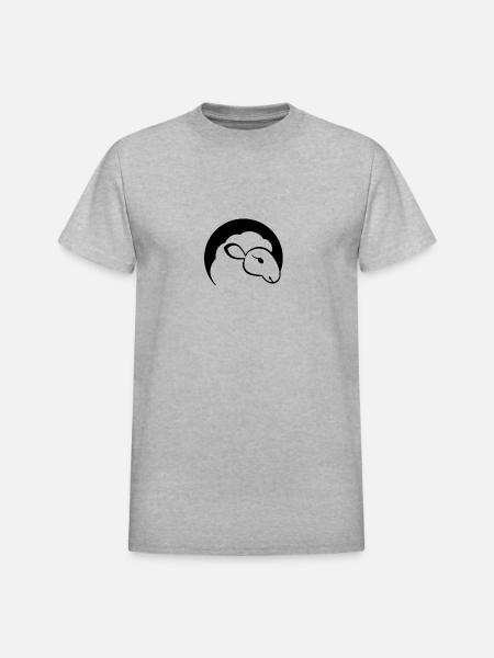Lamb - Heavyweight Unisex T-Shirt by Gildan - heather gray