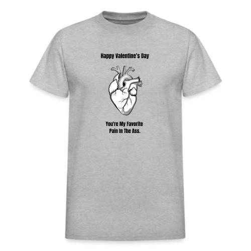 I'm Glad I Swiped Right T-Shirt | Funny Valentine - Heavyweight Unisex T-Shirt by Gildan