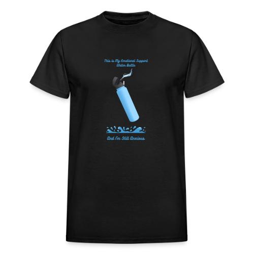 Emotional Support Water Bottle T-Shirt | Still Anx - Heavyweight Unisex T-Shirt by Gildan