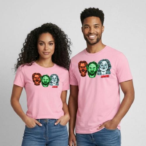 Three Ghouls - Heavyweight Unisex T-Shirt by Gildan