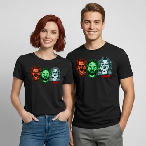 Three Ghouls - Heavyweight Unisex T-Shirt by Gildan