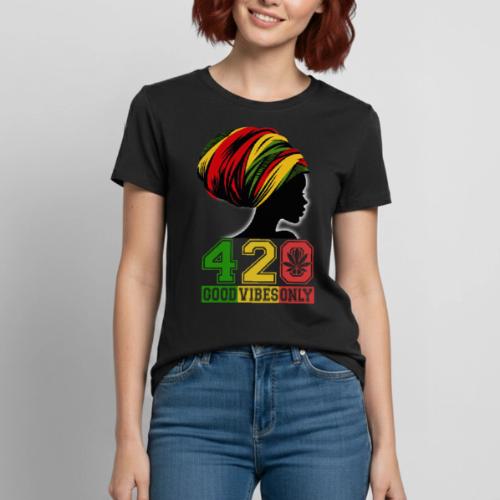 420 Day Women OnFire Weed Marijuana funny design - Heavyweight Unisex T-Shirt by Gildan
